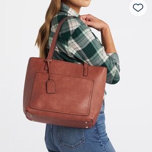 Market & Spruce Brown Leather Tote